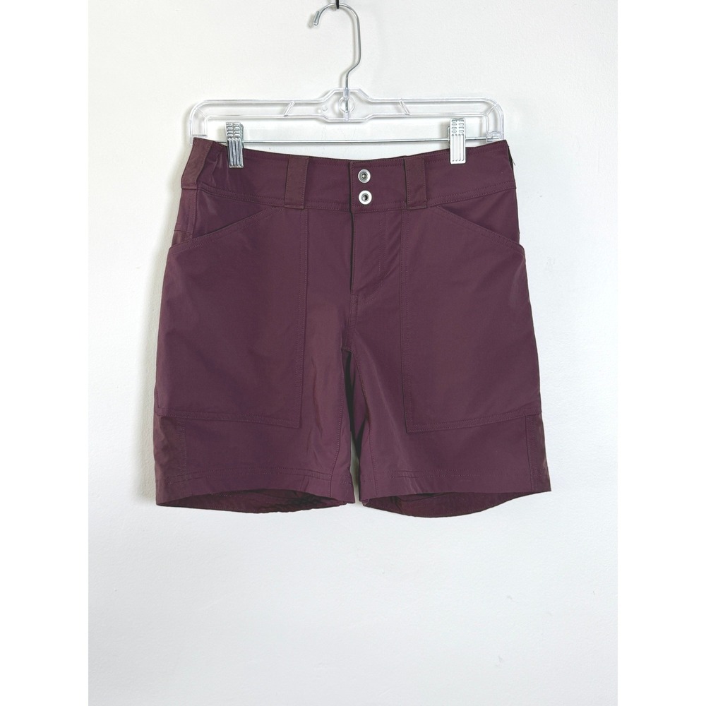REI Co-op Nylon Shorts Womens 0 Plum Performance Stretch Trail Utility Gorpcore
